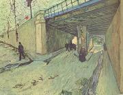 The Railway Bridge over Avenue Montmajour,Arles (nn04) Vincent Van Gogh